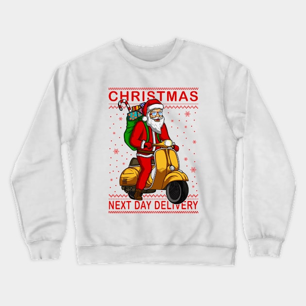 CHRISTMAS NEXT DAY DELIVERY Crewneck Sweatshirt by canzyartstudio